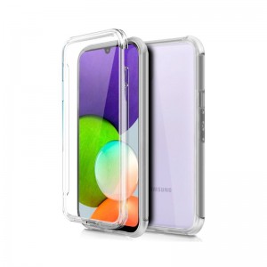 Capa de Silicone Samsung Galaxy A22 4G (Frente + Verso) Transparente